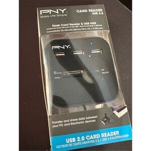 NEW IN PACKAGE NEVER OPENED PNY CARD READER USB 2.0 MULTISLOT